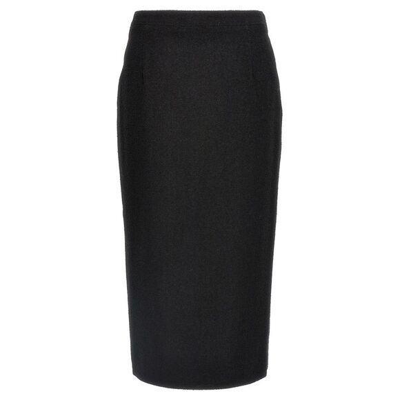 Alessandra Rich Women Midi Tweed Bouclé Skirt